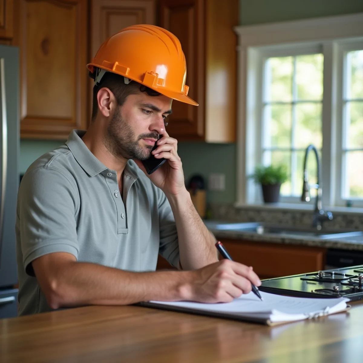 Homeowner calling independent insurance agency to verify active tree service policy status